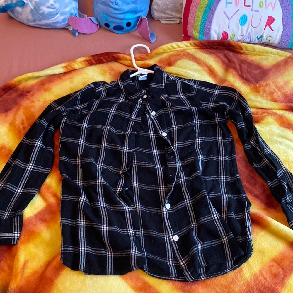 Black and white flannel